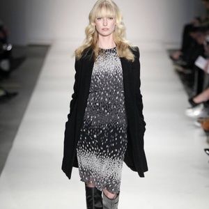 L'AGENCE Chiffon Ruched Bodice Dress